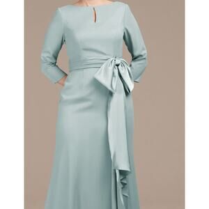 AW BRIDAL 28 5X plus mist green Jeanette mother of bride party maxi dress B95